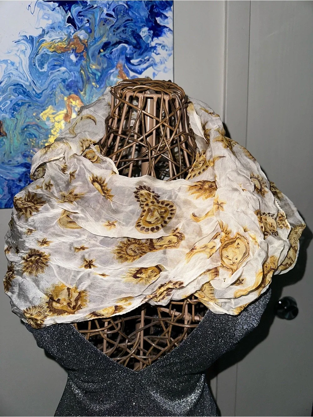 Celestial Sheer Scarf 66 x 12